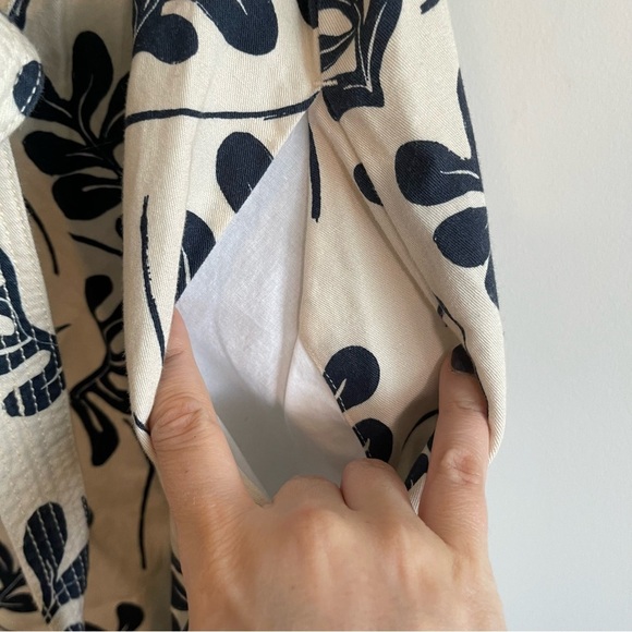 Voyageur by Mersea cotton/linen blend ruffle sleeve square neck romper small - Picture 5 of 9